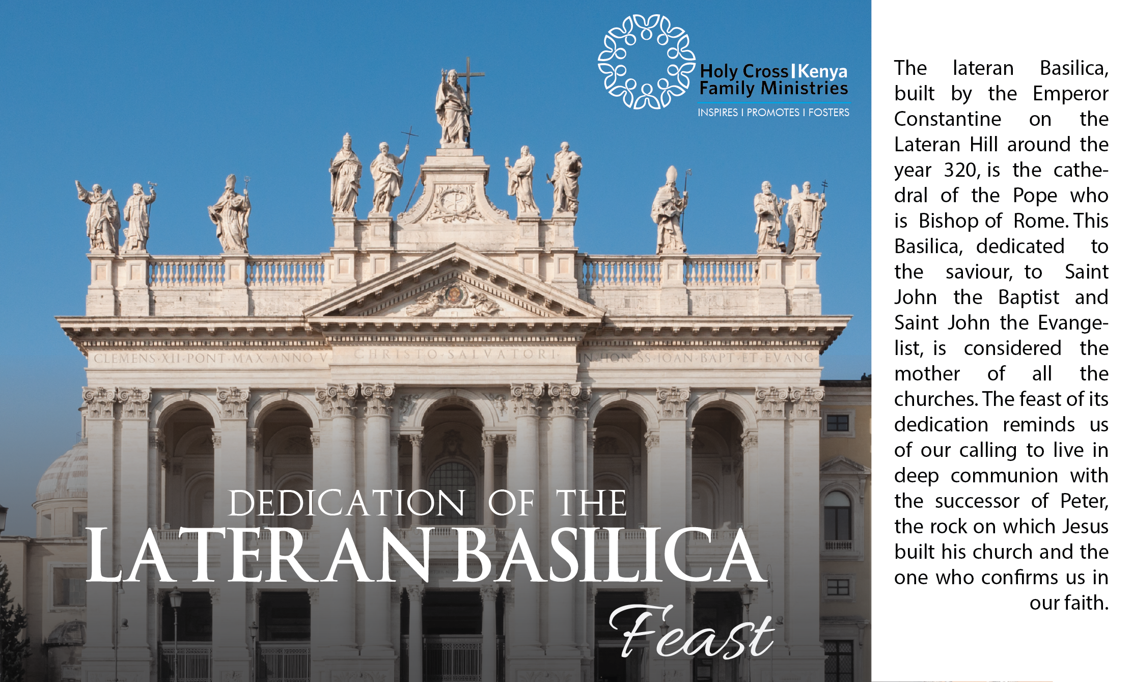 DEDICATION OF THE LATERAN BASILICA